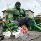 Image for article titled In Ecuador, insane giant sculptures of The Hulk and Hellboy invade on New Year's Eve